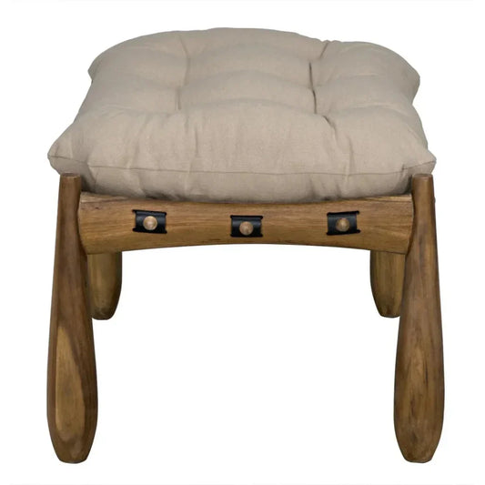 Noir Dante Stool w/CFC Upholstery - LOOMLAN - Noir - Poufs and Stools