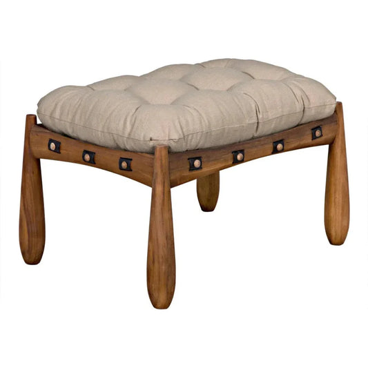 Noir Dante Stool w/CFC Upholstery - LOOMLAN - Noir - Poufs and Stools