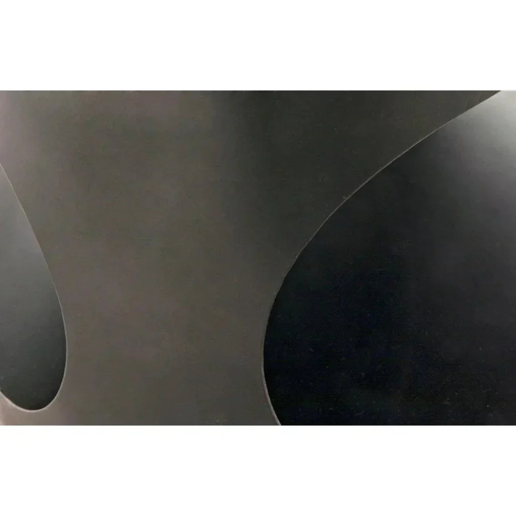 Noir Eclipse Oval Coffee Table Storage Industrial Steel - LOOMLAN - Noir - Coffee Tables