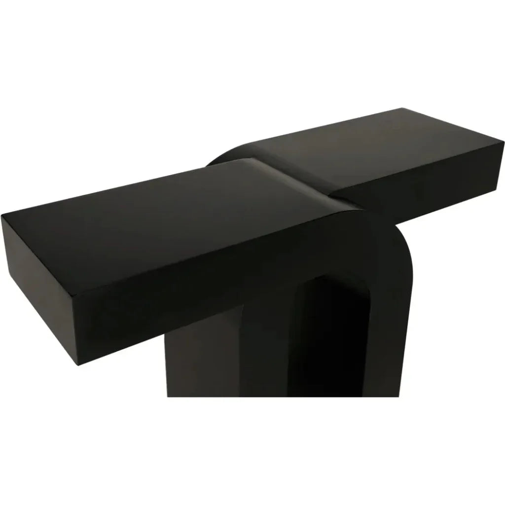 Noir Emporium Console Black Steel Furniture - LOOMLAN - Noir - Console Tables