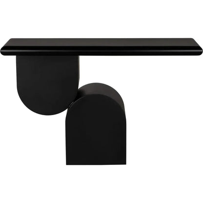 Noir Fraser Console Black Industrial Steel - LOOMLAN - Noir - Console Tables