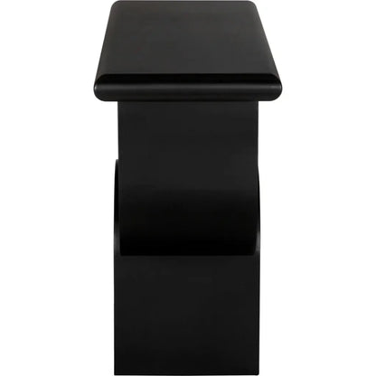 Noir Fraser Console Black Industrial Steel - LOOMLAN - Noir - Console Tables