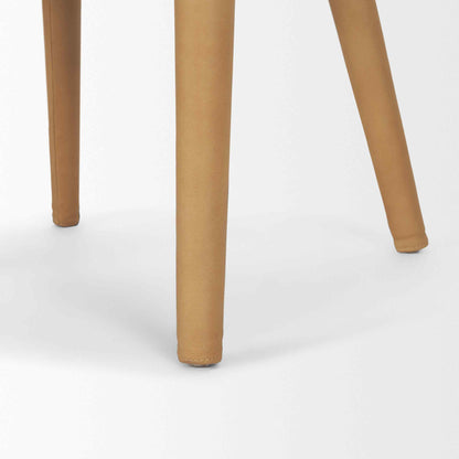 Nolan Slope Leather Armless Dining Chair 2PC