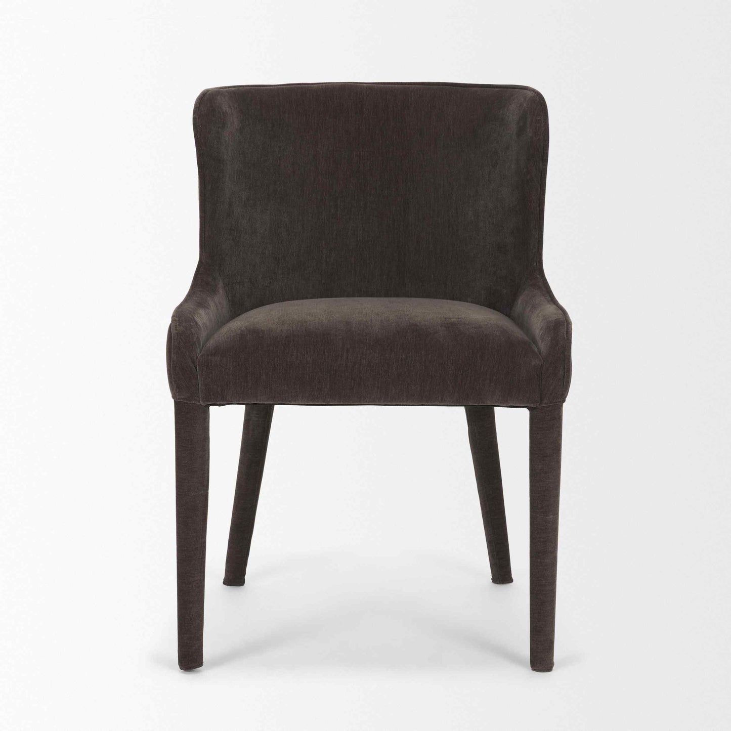 Nolan Slope Leather Armless Dining Chair 2PC