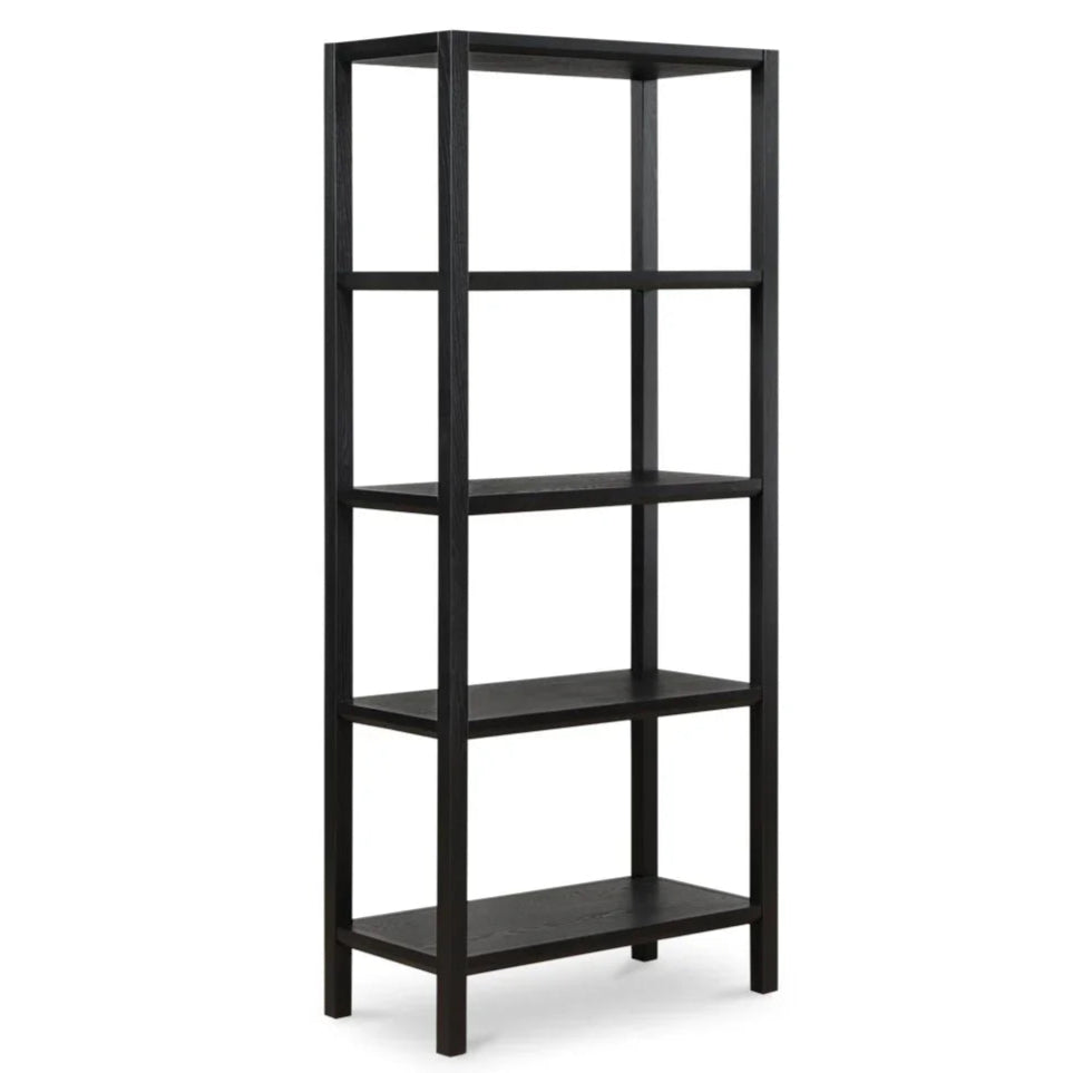 Nolan Versatile Design Wood Etagere-Etageres-Moe's Home-Black-LOOMLAN