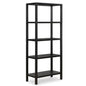 Nolan Versatile Design Wood Etagere-Etageres-Moe's Home-Black-LOOMLAN