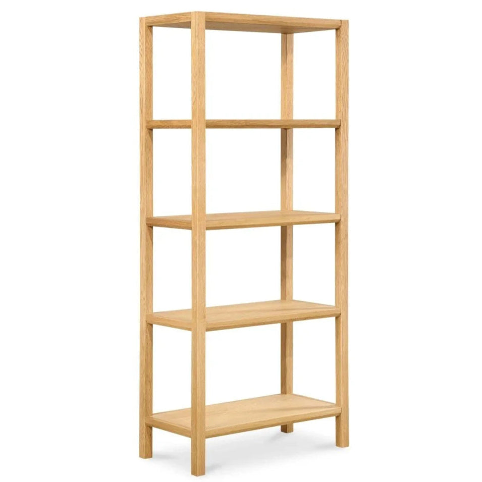 Nolan Versatile Design Wood Etagere-Etageres-Moe's Home-Natural-LOOMLAN
