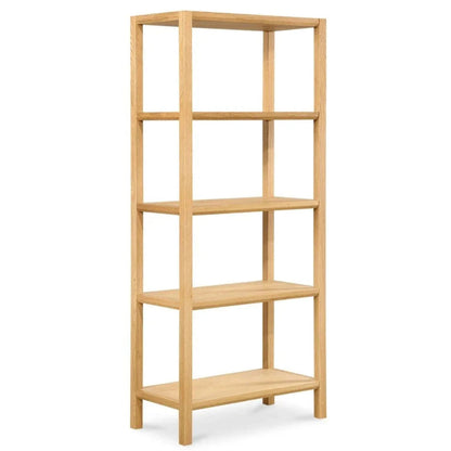 Nolan Versatile Design Wood Etagere-Etageres-Moe's Home-Natural-LOOMLAN