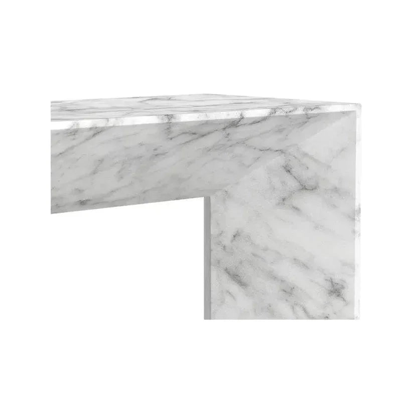 Nomad Concrete Outdoor Backless Bench-Outdoor Benches-SUNPAN-LOOMLAN