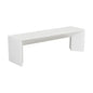 Nomad Concrete Outdoor Backless Bench-Outdoor Benches-SUNPAN-White-LOOMLAN