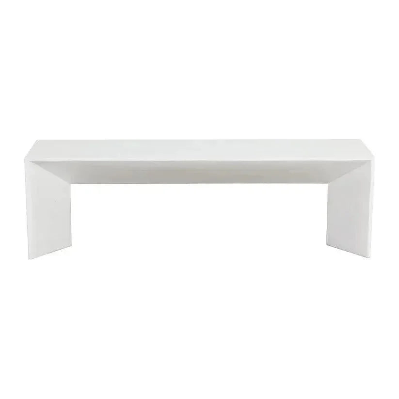 Nomad Concrete Outdoor Backless Bench-Outdoor Benches-SUNPAN-LOOMLAN