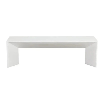 Nomad Concrete Outdoor Backless Bench-Outdoor Benches-SUNPAN-LOOMLAN