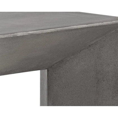 Nomad Concrete Outdoor Backless Bench-Outdoor Benches-SUNPAN-LOOMLAN