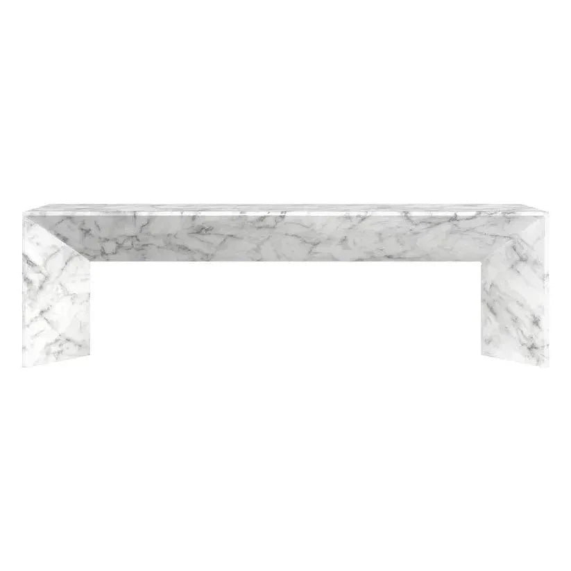 Nomad Concrete Outdoor Backless Bench-Outdoor Benches-SUNPAN-LOOMLAN