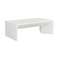 Nomad Concrete Outdoor Rectangular Coffee Table-Outdoor Coffee Tables-SUNPAN-White-LOOMLAN
