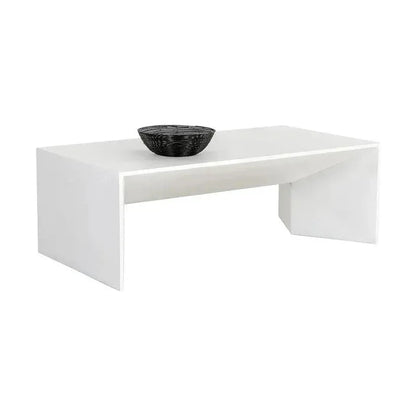 Nomad Concrete Outdoor Rectangular Coffee Table-Outdoor Coffee Tables-SUNPAN-LOOMLAN