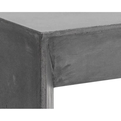 Nomad Concrete Outdoor Rectangular Coffee Table-Outdoor Coffee Tables-SUNPAN-LOOMLAN