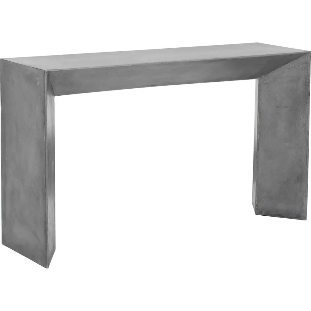 Nomad Console Table Grey Concrete-Outdoor Console Tables-SUNPAN-LOOMLAN