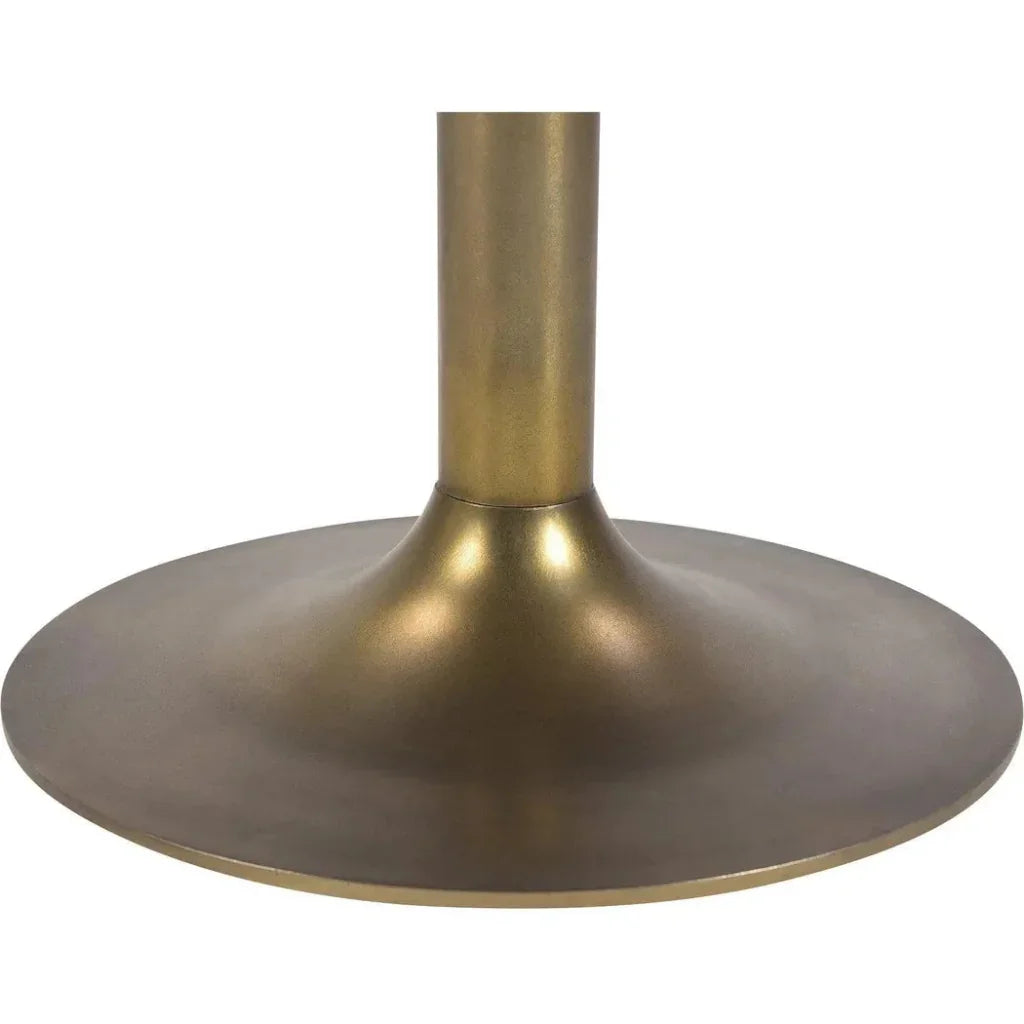 Nomi Wood and Iron Round Brown Cafe Table - LOOMLAN - Moe's Home - Coffee Tables