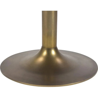 Nomi Wood and Iron Round Brown Cafe Table - LOOMLAN - Moe's Home - Coffee Tables