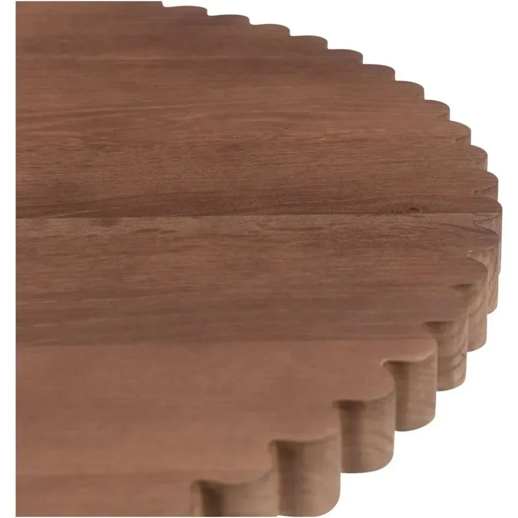 Nomi Wood and Iron Round Brown Cafe Table - LOOMLAN - Moe's Home - Coffee Tables