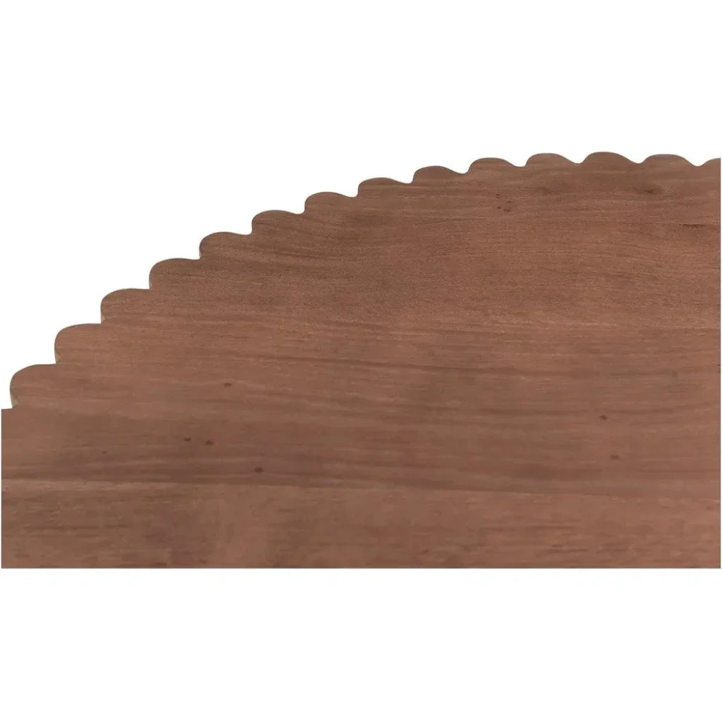 Nomi Wood and Iron Round Brown Cafe Table - LOOMLAN - Moe's Home - Coffee Tables