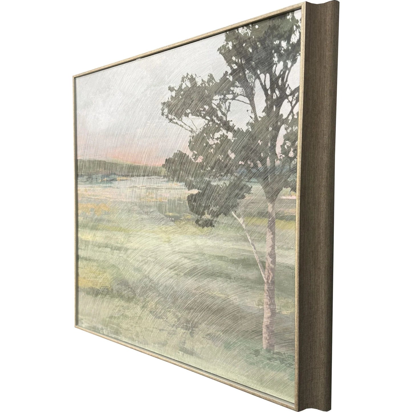 Noorong Transitional Green Framed Wall Art