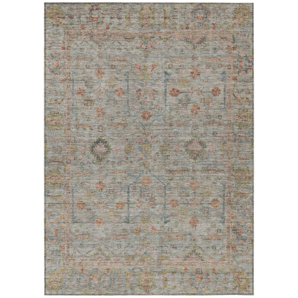 Nora Brown Washable Indoor-Outdoor Rug-Outdoor Rugs-LOOMLAN Rugs-2'6" x 3'10"-LOOMLAN