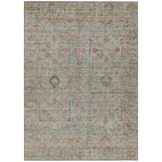 Nora Brown Washable Indoor-Outdoor Rug-Outdoor Rugs-LOOMLAN Rugs-2'6" x 3'10"-LOOMLAN
