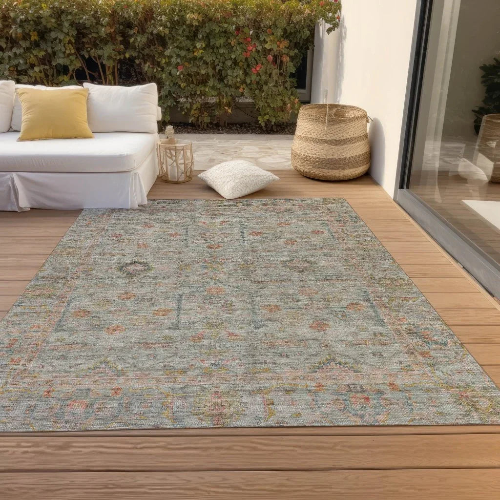 Nora Brown Washable Indoor-Outdoor Rug-Outdoor Rugs-LOOMLAN Rugs-LOOMLAN