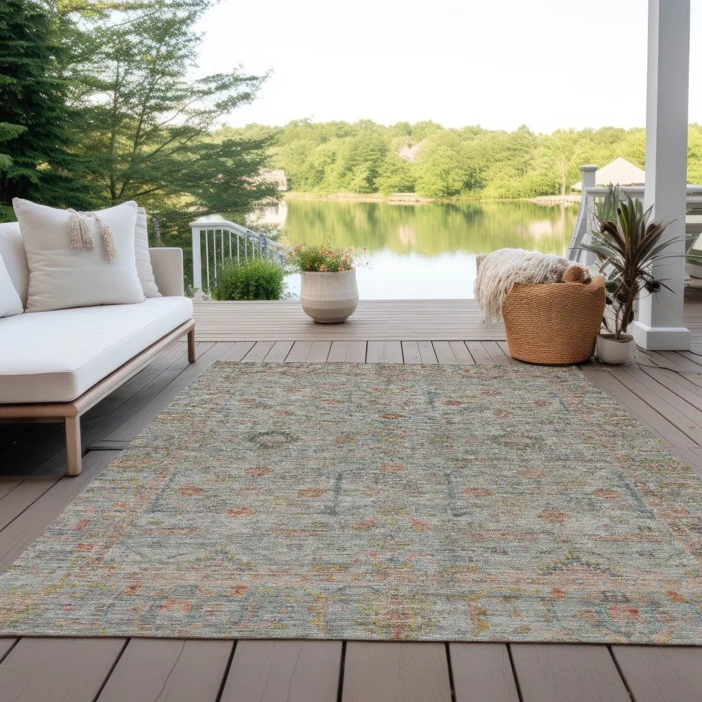 Nora Brown Washable Indoor-Outdoor Rug-Outdoor Rugs-LOOMLAN Rugs-LOOMLAN