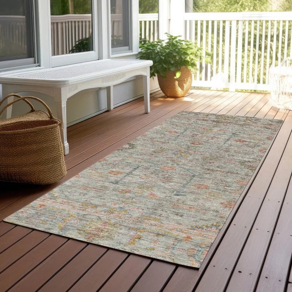 Nora Brown Washable Indoor-Outdoor Rug-Outdoor Rugs-LOOMLAN Rugs-LOOMLAN
