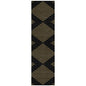 Norelia Black Washable Indoor-Outdoor Rug-Outdoor Rugs-LOOMLAN Rugs-2'3" x 7'6"-LOOMLAN