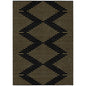 Norelia Black Washable Indoor-Outdoor Rug-Outdoor Rugs-LOOMLAN Rugs-2'6" x 3'10"-LOOMLAN