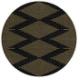 Norelia Black Washable Indoor-Outdoor Rug-Outdoor Rugs-LOOMLAN Rugs-8' x 8'-LOOMLAN