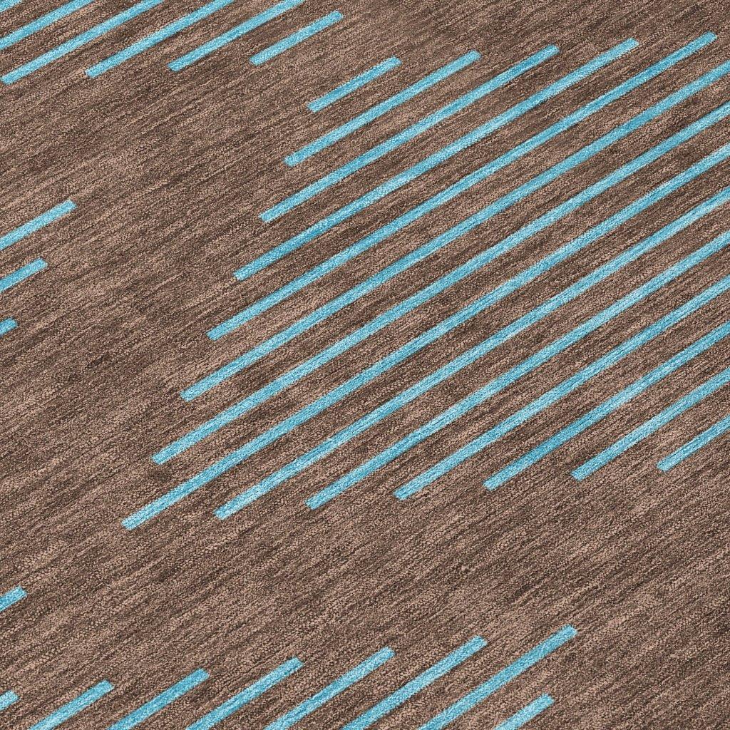 Norelia Brown Washable Indoor-Outdoor Rug-Outdoor Rugs-LOOMLAN Rugs-LOOMLAN