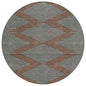 Norelia Brown Washable Indoor-Outdoor Rug-Outdoor Rugs-LOOMLAN Rugs-8' x 8'-LOOMLAN