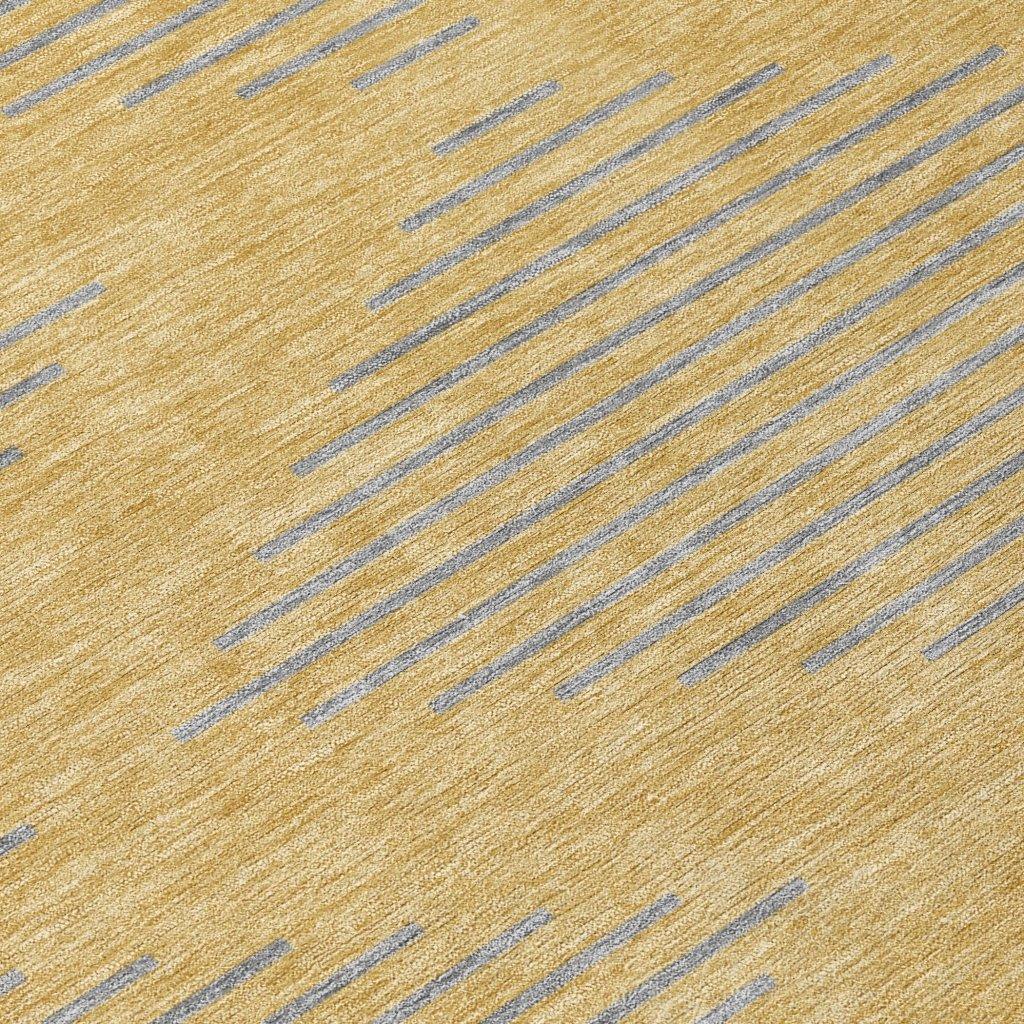 Norelia Gold Washable Indoor-Outdoor Rug-Outdoor Rugs-LOOMLAN Rugs-LOOMLAN