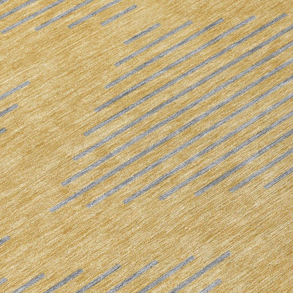 Norelia Gold Washable Indoor-Outdoor Rug-Outdoor Rugs-LOOMLAN Rugs-LOOMLAN