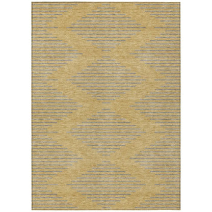 Norelia Gold Washable Indoor-Outdoor Rug-Outdoor Rugs-LOOMLAN Rugs-2'6" x 3'10"-LOOMLAN