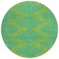 Norelia Green Washable Indoor-Outdoor Rug-Outdoor Rugs-LOOMLAN Rugs-8' x 8'-LOOMLAN