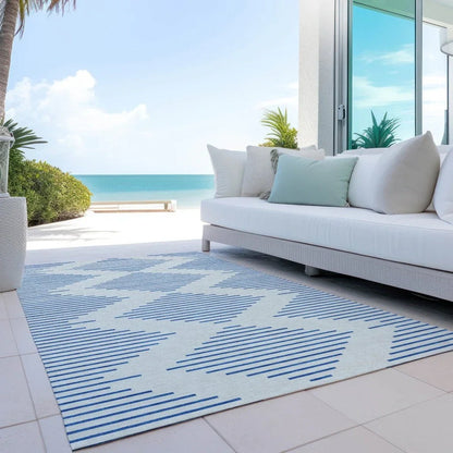 Norelia Ivory Washable Indoor-Outdoor Rug-Outdoor Rugs-LOOMLAN Rugs-LOOMLAN