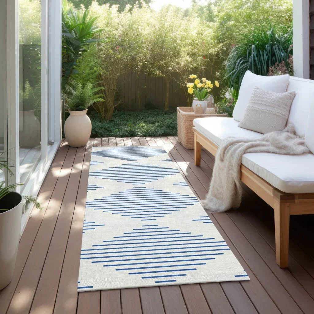 Norelia Ivory Washable Indoor-Outdoor Rug-Outdoor Rugs-LOOMLAN Rugs-LOOMLAN