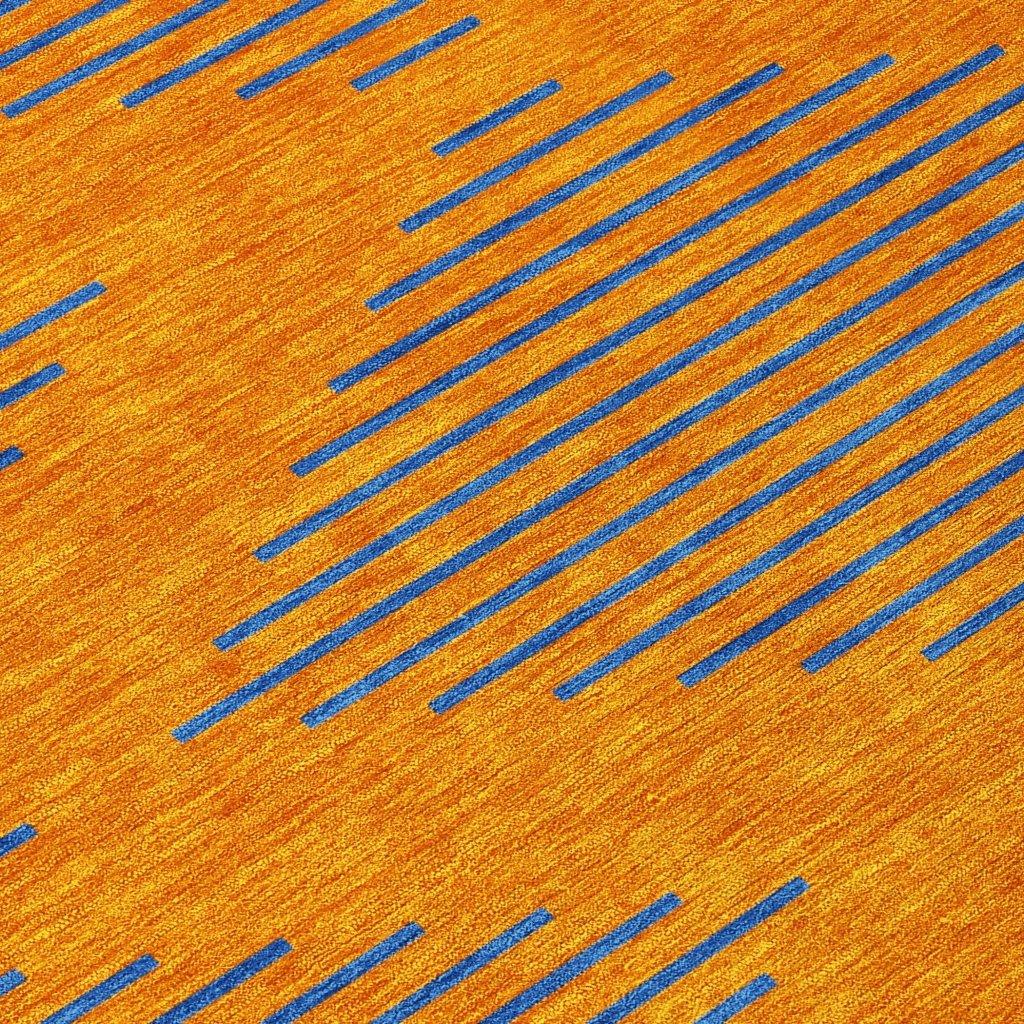 Norelia Orange Washable Indoor-Outdoor Rug-Outdoor Rugs-LOOMLAN Rugs-LOOMLAN