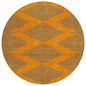 Norelia Orange Washable Indoor-Outdoor Rug-Outdoor Rugs-LOOMLAN Rugs-8' x 8'-LOOMLAN