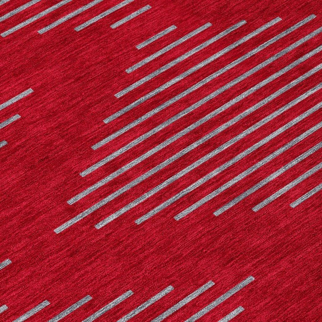 Norelia Red Washable Indoor-Outdoor Rug-Outdoor Rugs-LOOMLAN Rugs-LOOMLAN