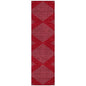 Norelia Red Washable Indoor-Outdoor Rug-Outdoor Rugs-LOOMLAN Rugs-2'3" x 7'6"-LOOMLAN
