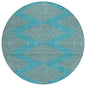 Norelia Teal Washable Indoor-Outdoor Rug-Outdoor Rugs-LOOMLAN Rugs-8' x 8'-LOOMLAN
