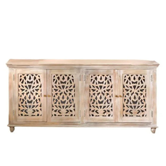 Norella Four Doors Wood Sideboard