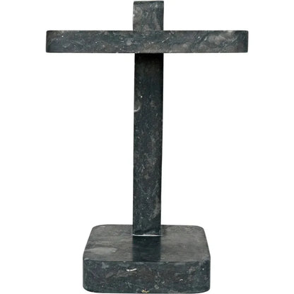 North Side Table, Black Marble - LOOMLAN - Noir - Side Tables